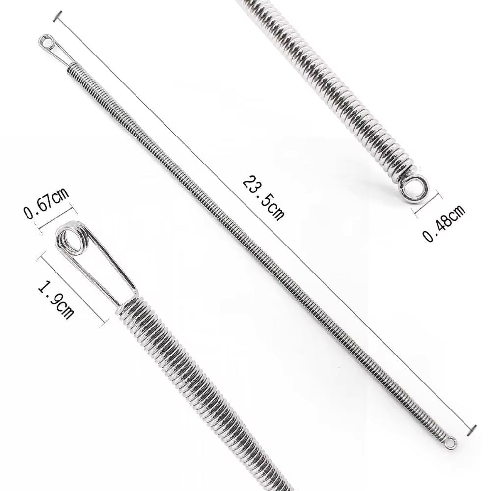 Zaokae Stainless Steel Drawstring Threader Tool, Multi-Purpose Elastic Band and Cord Guide for Sewing and Garment Repair, 1-Piece