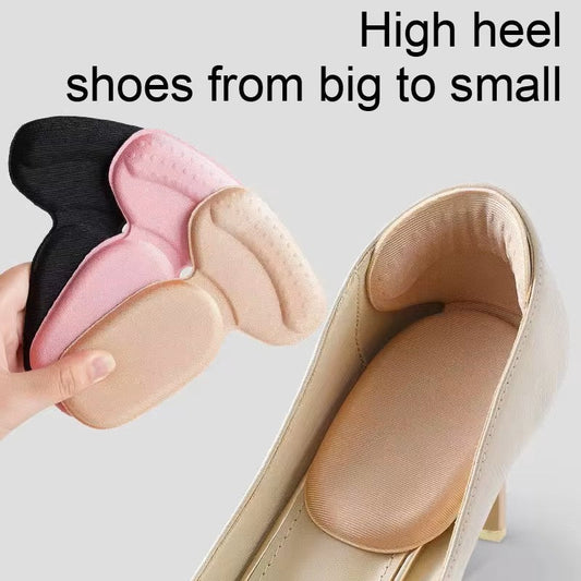 Zaokae 2-in-1 T-Shape Heel Grips and Shoe Cushions, Foam Insert Pads for Blister Prevention and Loose Shoe Size Adjustment, 1 Pair