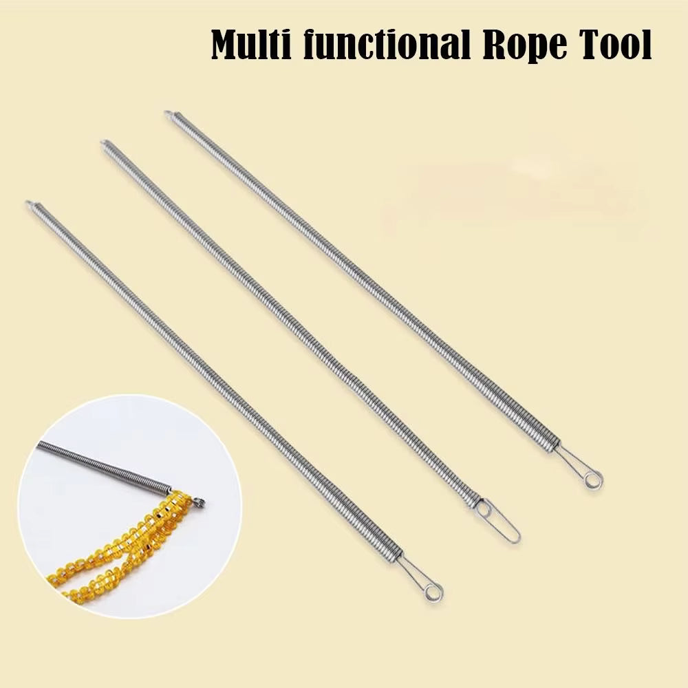 Zaokae Stainless Steel Drawstring Threader Tool, Multi-Purpose Elastic Band and Cord Guide for Sewing and Garment Repair, 1-Piece