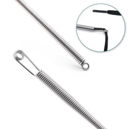 Zaokae Stainless Steel Drawstring Threader Tool, Multi-Purpose Elastic Band and Cord Guide for Sewing and Garment Repair, 1-Piece