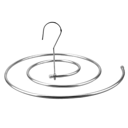 Zaokae Spiral Round Bed Sheet Hanger, Space-Saving Stainless Steel Rotating Drying Rack for Quilts, Blankets, and Large Linens, 1-Piece