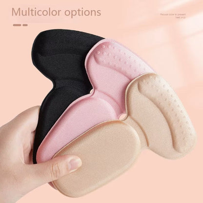 Zaokae 2-in-1 T-Shape Heel Grips and Shoe Cushions, Foam Insert Pads for Blister Prevention and Loose Shoe Size Adjustment, 1 Pair