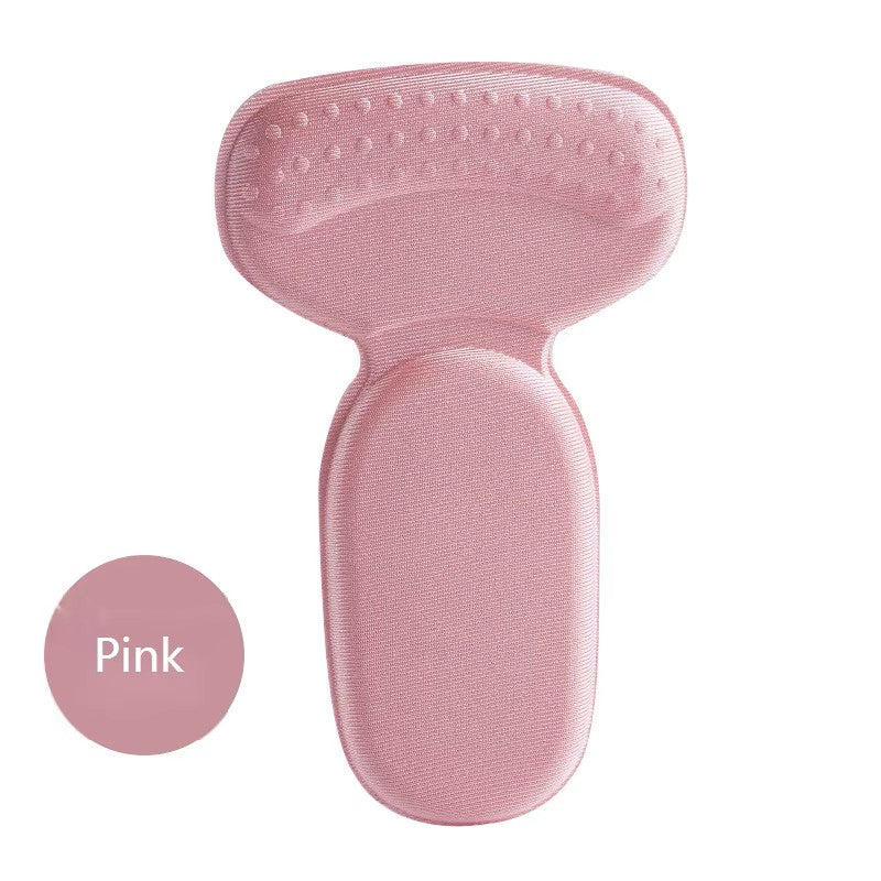 Zaokae 2-in-1 T-Shape Heel Grips and Shoe Cushions, Foam Insert Pads for Blister Prevention and Loose Shoe Size Adjustment, 1 Pair
