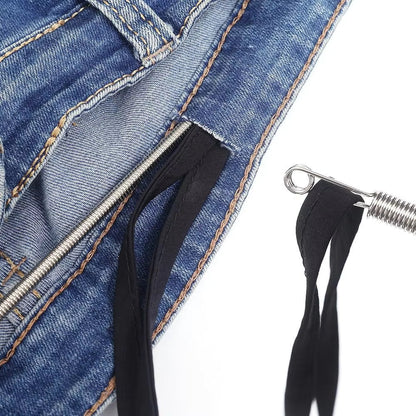 Zaokae Stainless Steel Drawstring Threader Tool, Multi-Purpose Elastic Band and Cord Guide for Sewing and Garment Repair, 1-Piece