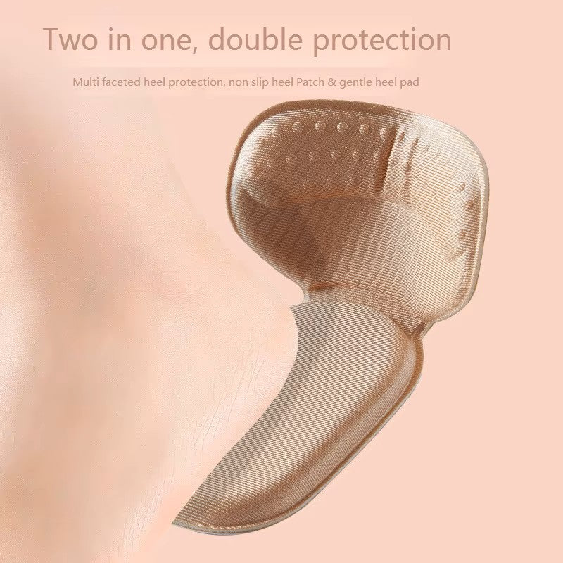 Zaokae 2-in-1 T-Shape Heel Grips and Shoe Cushions, Foam Insert Pads for Blister Prevention and Loose Shoe Size Adjustment, 1 Pair